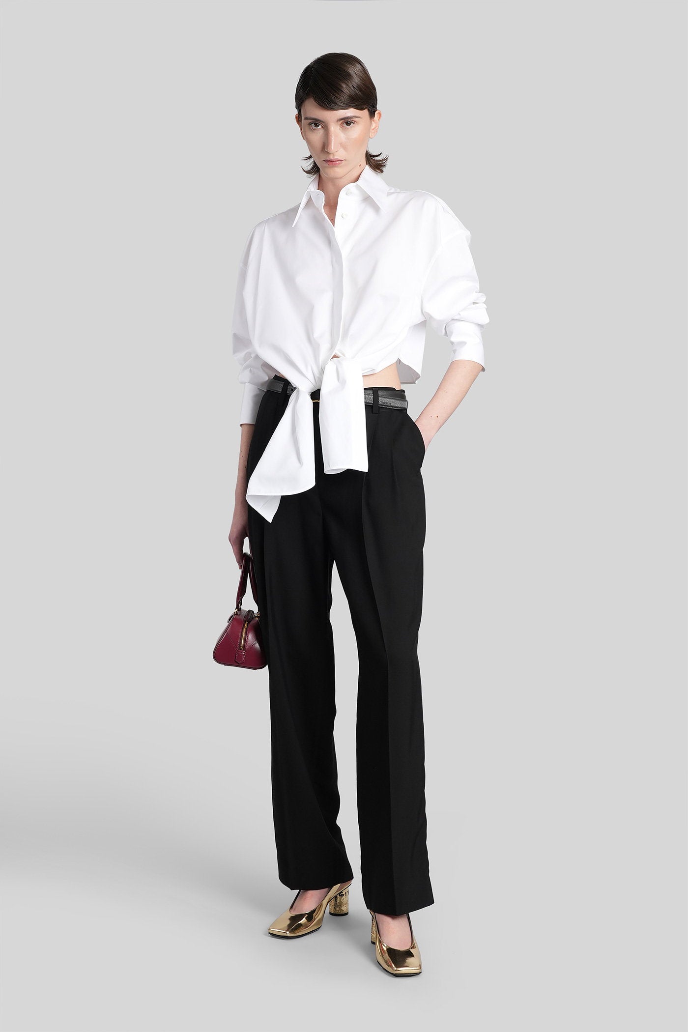 Shirt White Cotton Abbigliamento