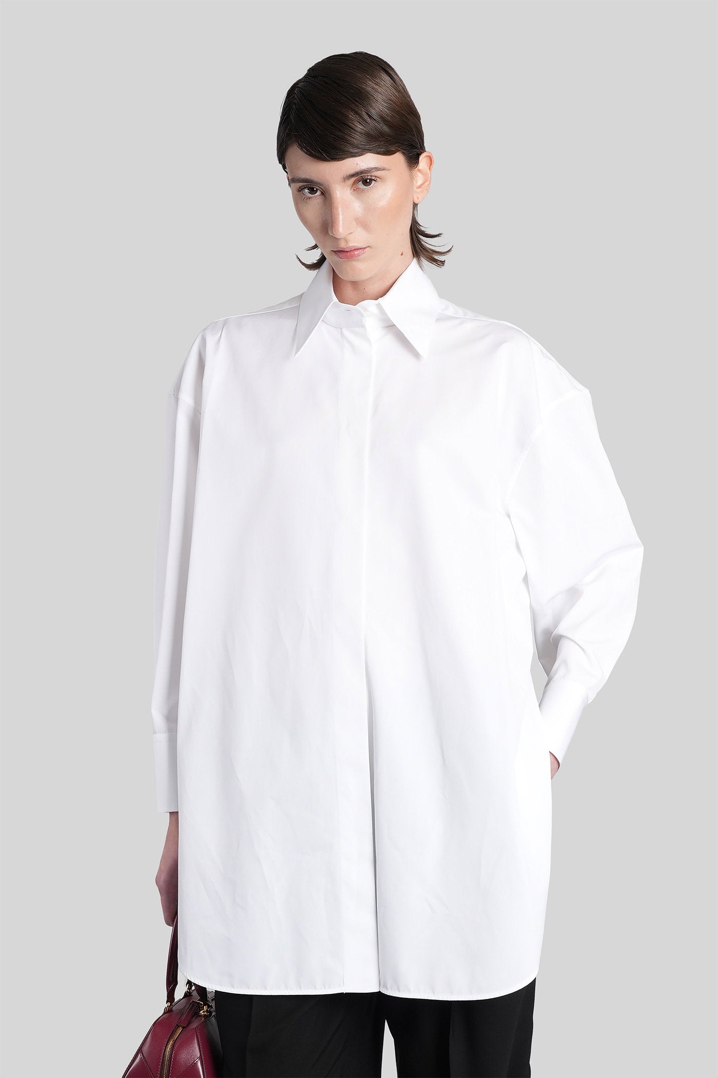 Shirt White Cotton Abbigliamento