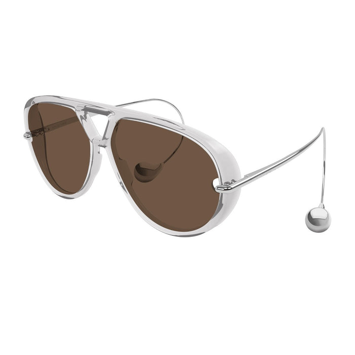 Bottega Veneta Bv1273s Linea Unapologetic Transparent Acetato/metallo Sunglasses
