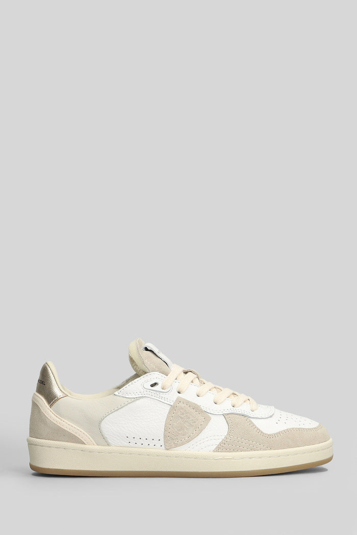 Pgal Low Sneakers in white suede and leather Scarpe