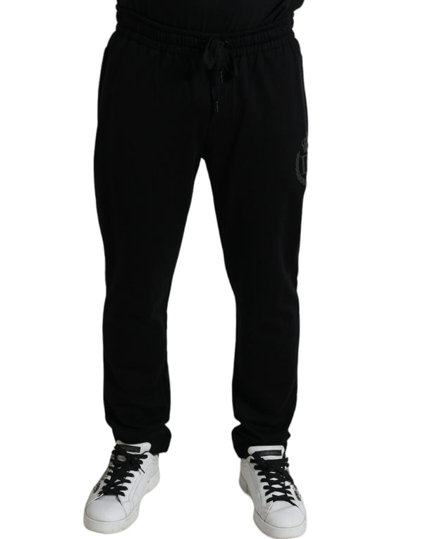 Dolce & Gabbana 100% Cotton joggers in black