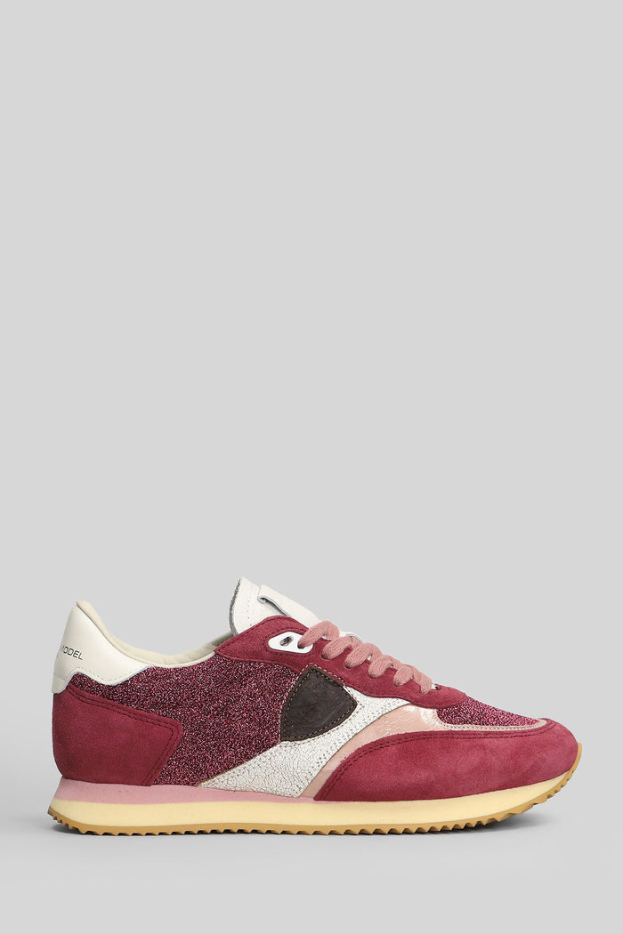 Blville Low Sneakers in bordeaux Suede and fabric Scarpe