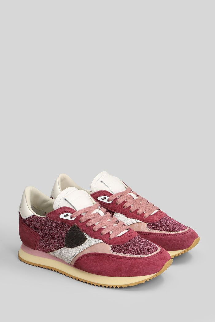 Blville Low Sneakers in bordeaux Suede and fabric Scarpe