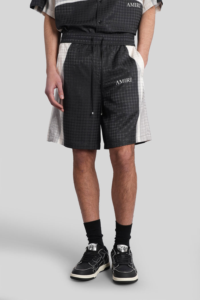 Shorts in black viscose Abbigliamento