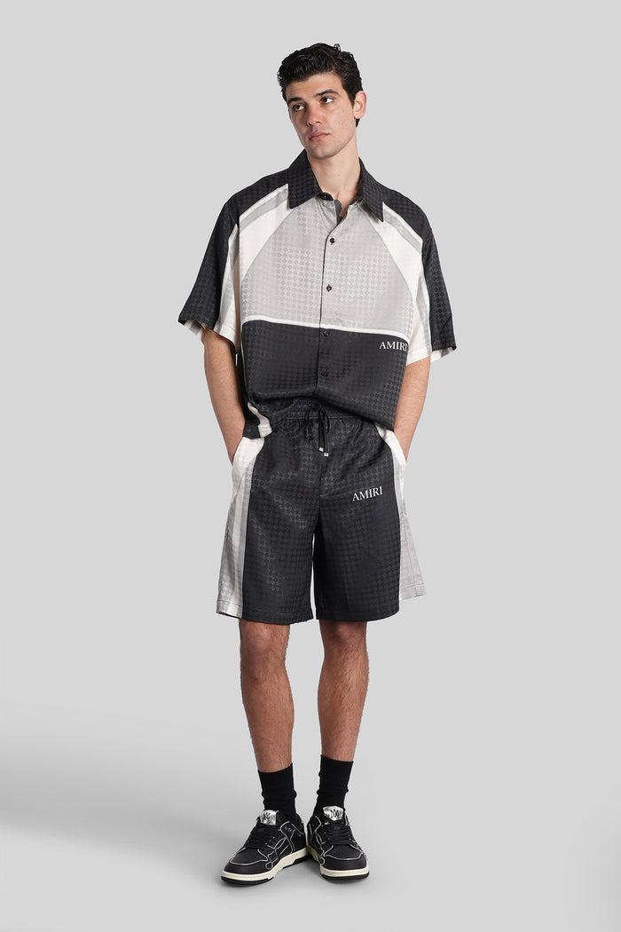 Shorts in black viscose Abbigliamento