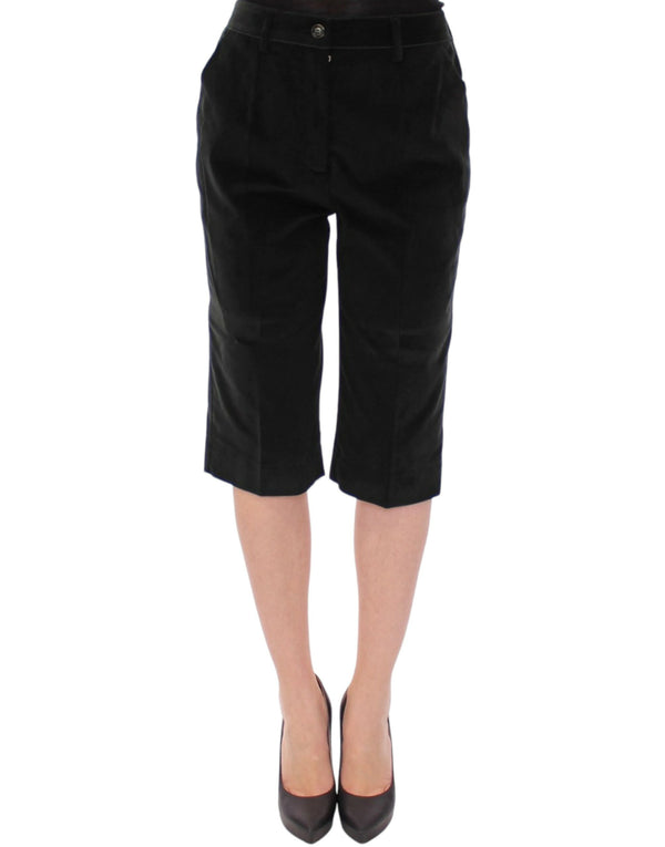Dolce & Gabbana 98% Cotton 2% Elastane bermuda shorts in black