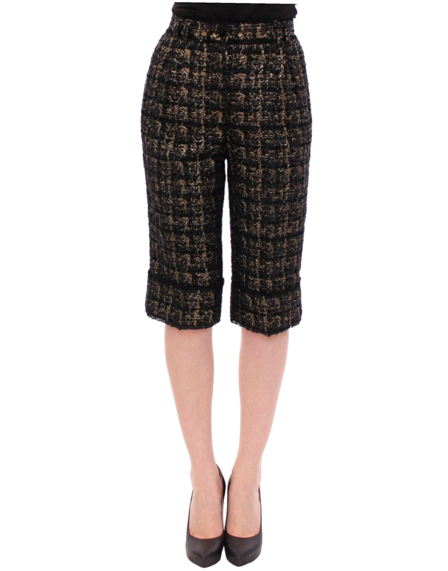 Dolce & Gabbana 26% Polyester 21% Acrylic 18% Virgin Wool 17% Rayon 11% Acetate 6% Nylon 1% Mohair bermudas in black