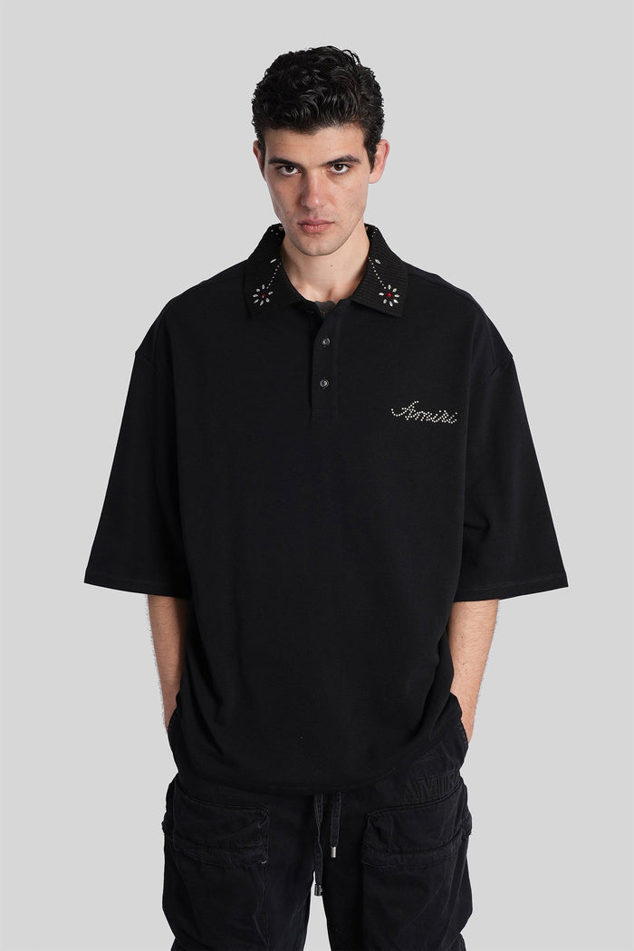 Polo in blue cotton Abbigliamento