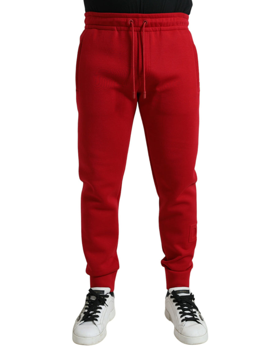 Dolce & Gabbana 70% Cotton 30% Nylon joggers in red