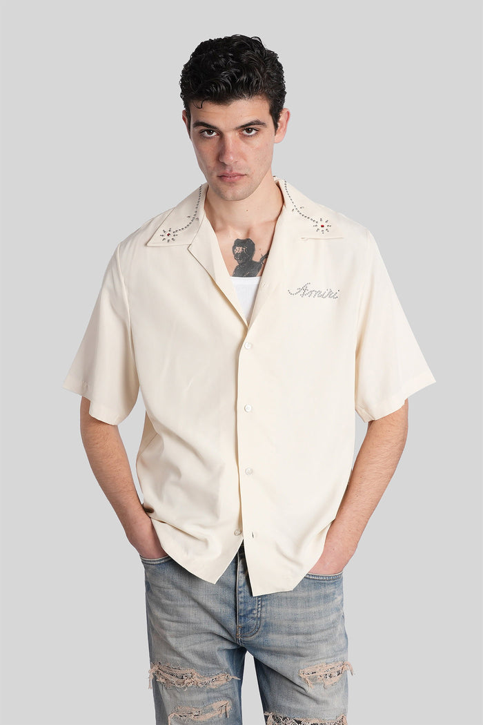 Shirt in beige polyester Abbigliamento