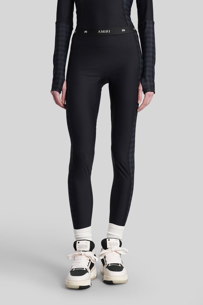 Leggings Black Polyamide Abbigliamento