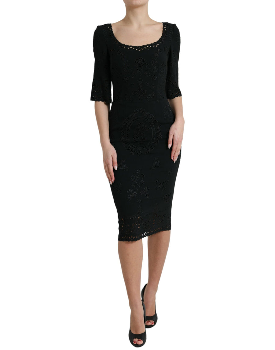 Dolce & Gabbana 51% Viscose 46% Acetate 3% Elastane dress in black