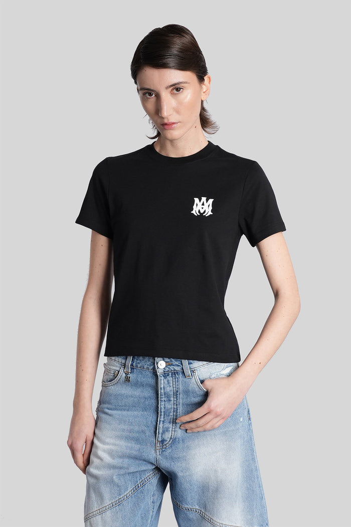 T-Shirt Black Cotton Abbigliamento