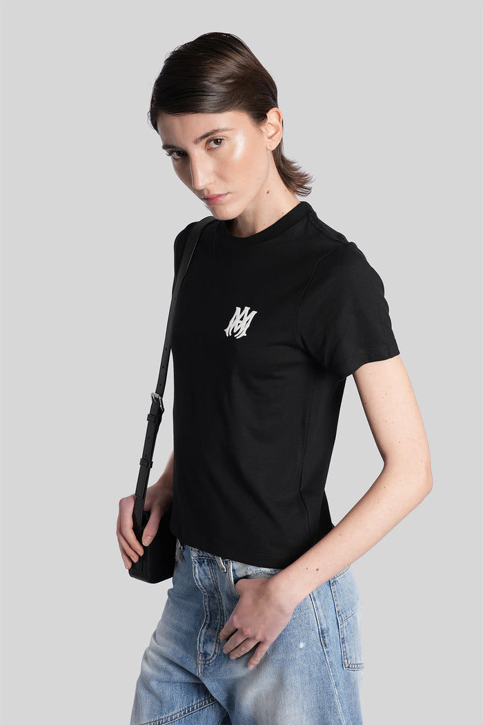 T-Shirt Black Cotton Abbigliamento
