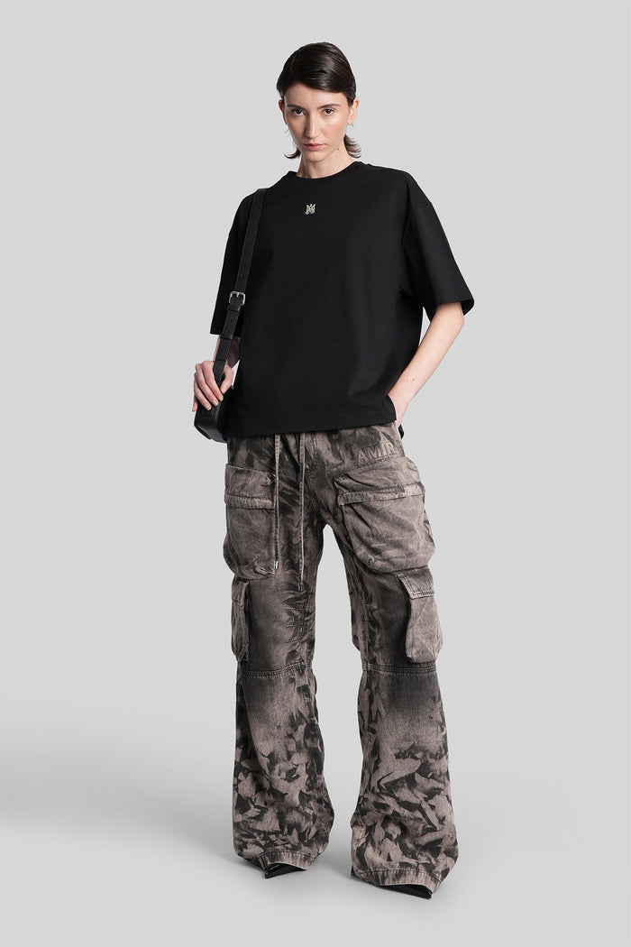T-Shirt Black Cotton Abbigliamento