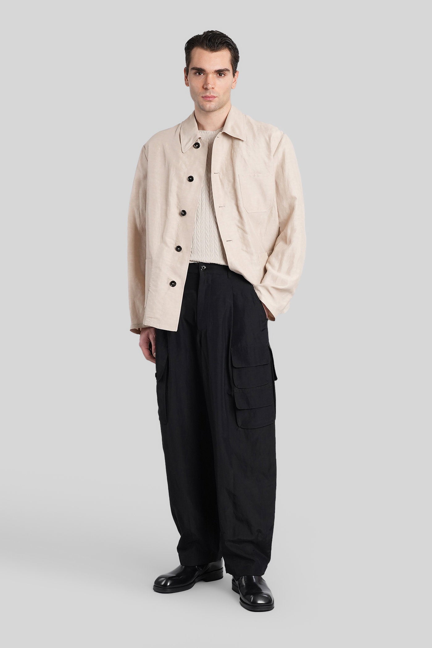 Casual Jacket Beige Viscose Abbigliamento