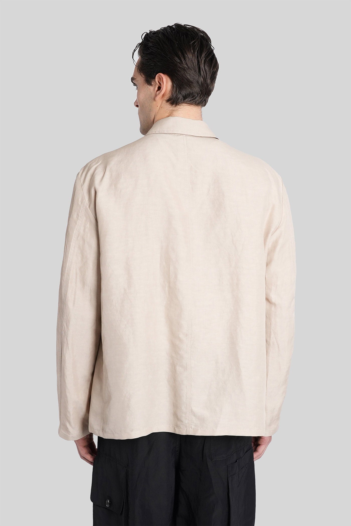 Casual Jacket Beige Viscose Abbigliamento