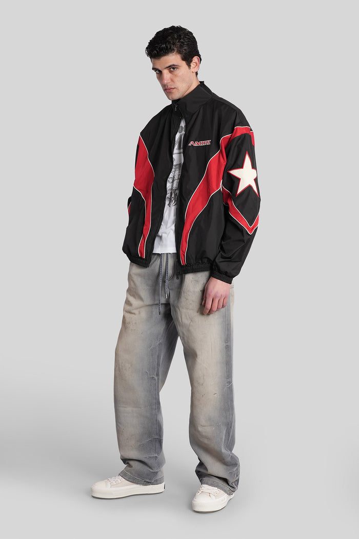 Casual jacket in black polyester Abbigliamento