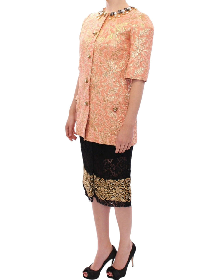 Dolce & Gabbana 64% Silk jacket in pink — view 2
