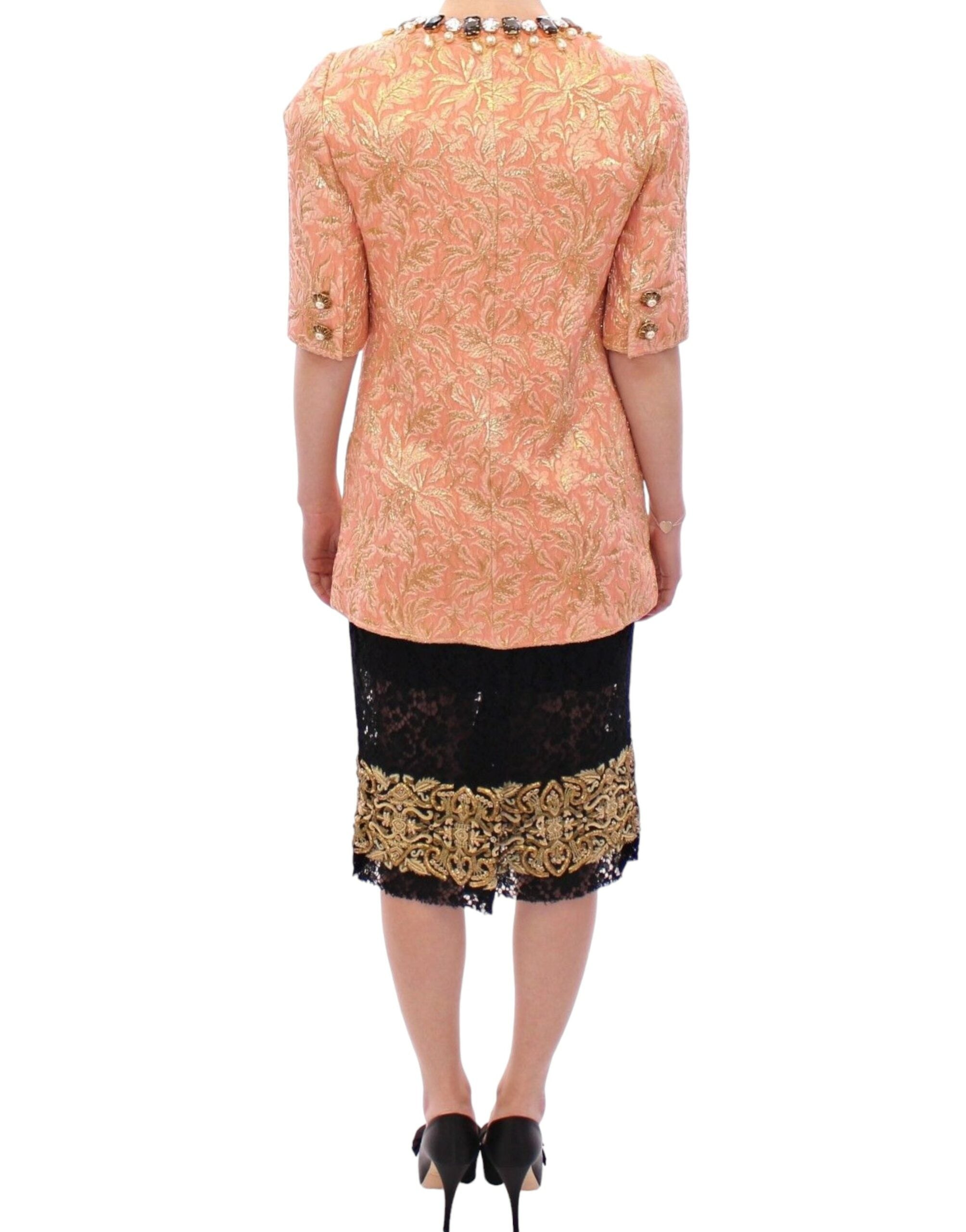 Dolce & Gabbana 64% Silk jacket in pink — view 3