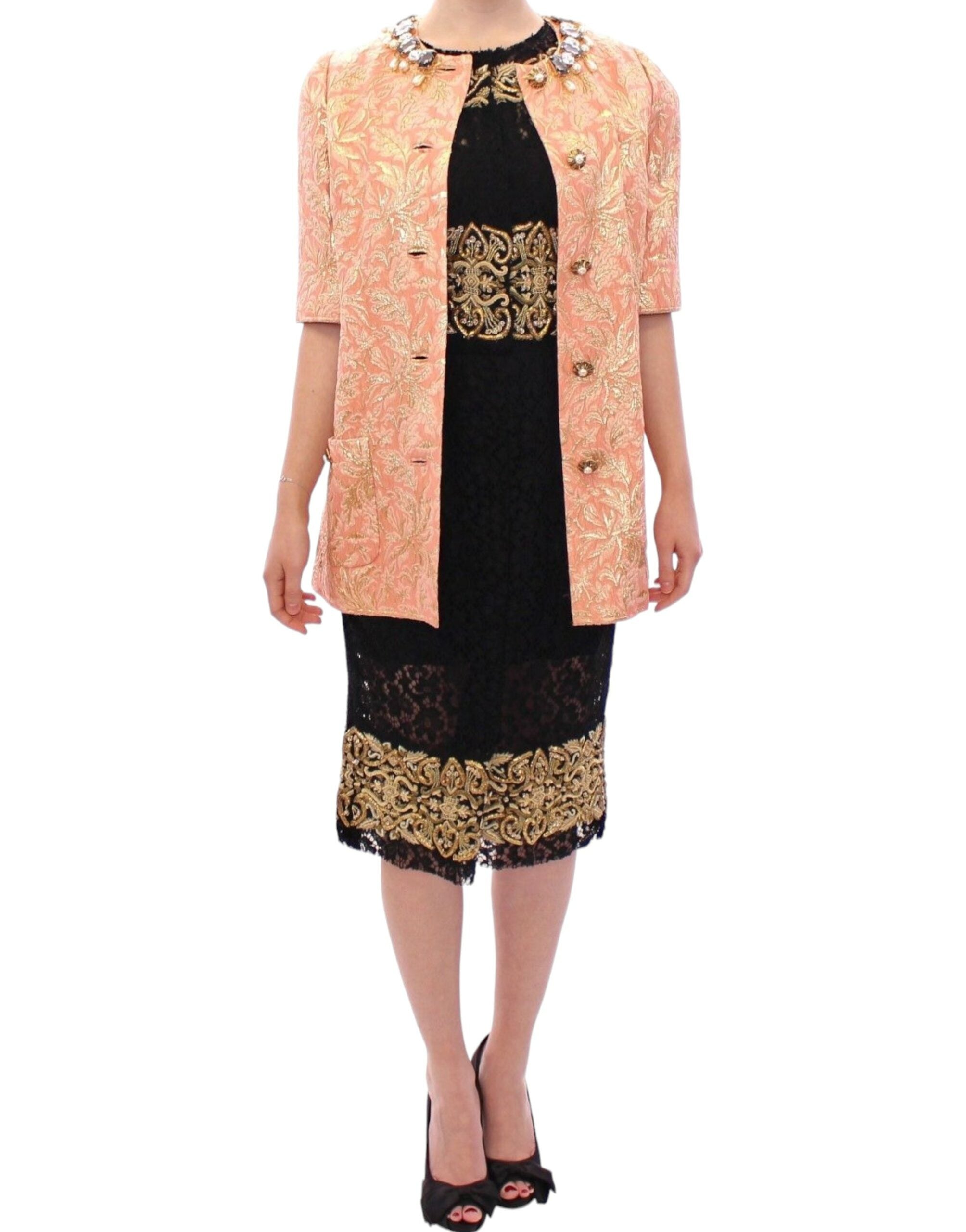 Dolce & Gabbana 64% Silk jacket in pink — view 5