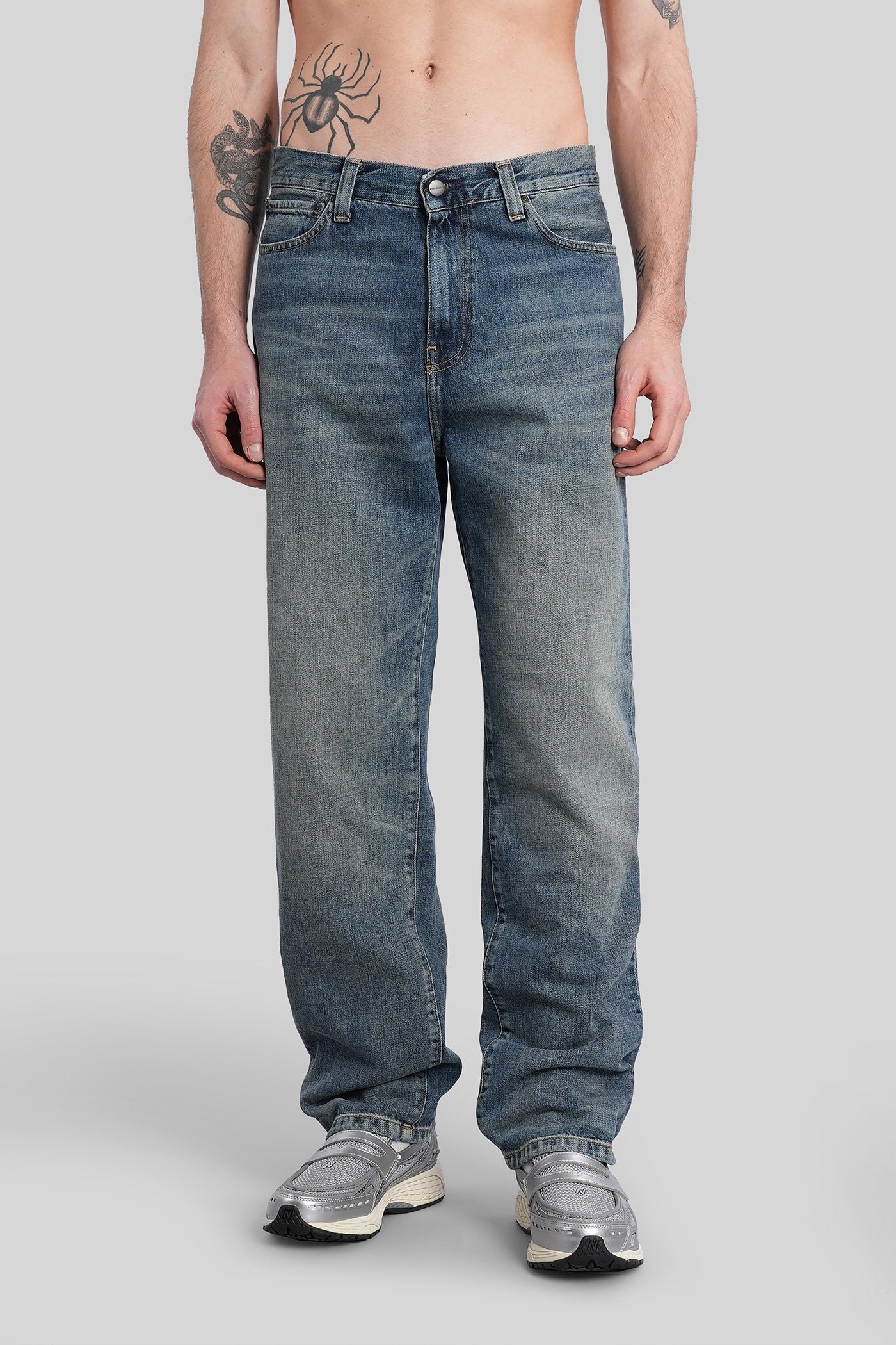 Aaron pant Jeans in blue denim Abbigliamento