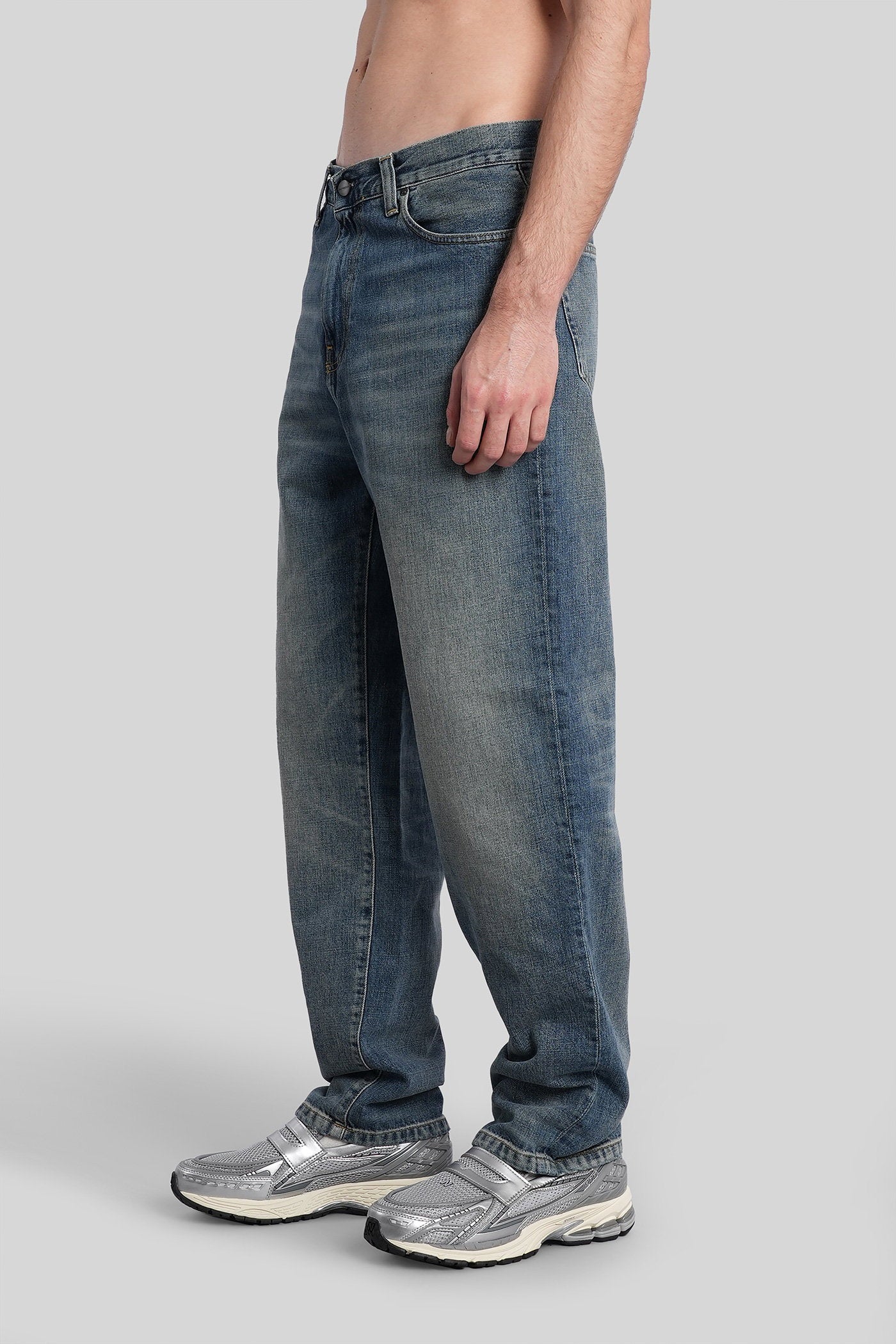 Aaron pant Jeans in blue denim Abbigliamento