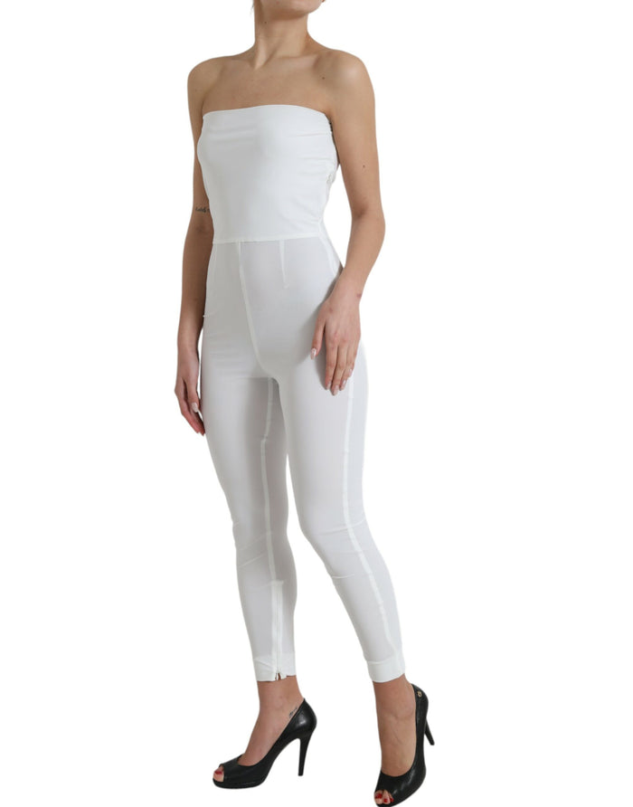 Dolce & Gabbana 80% Nylon 20% Elastane jumpsuit dress in white — view 2