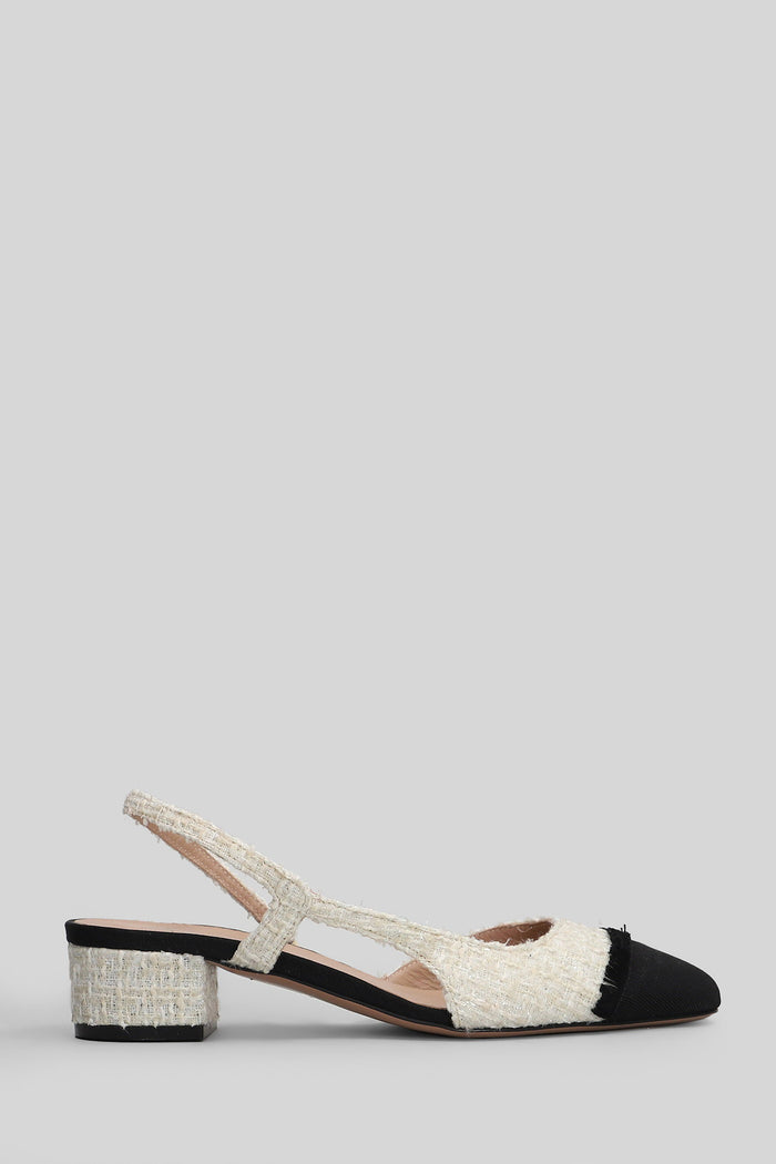 Acanto Pumps in beige fabric Scarpe