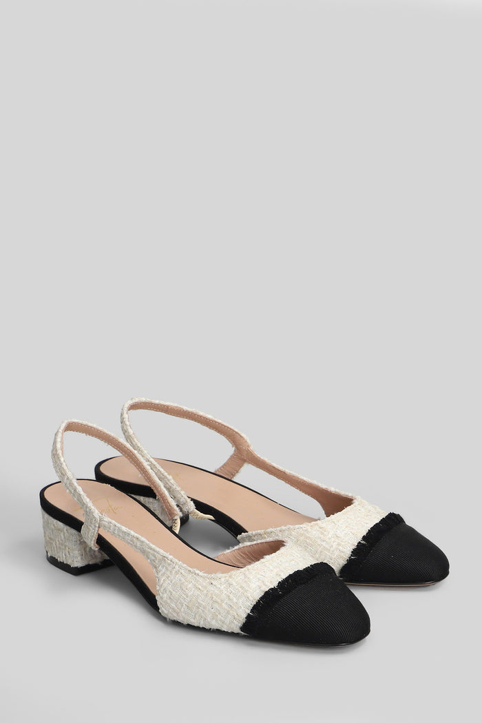 Acanto Pumps in beige fabric Scarpe