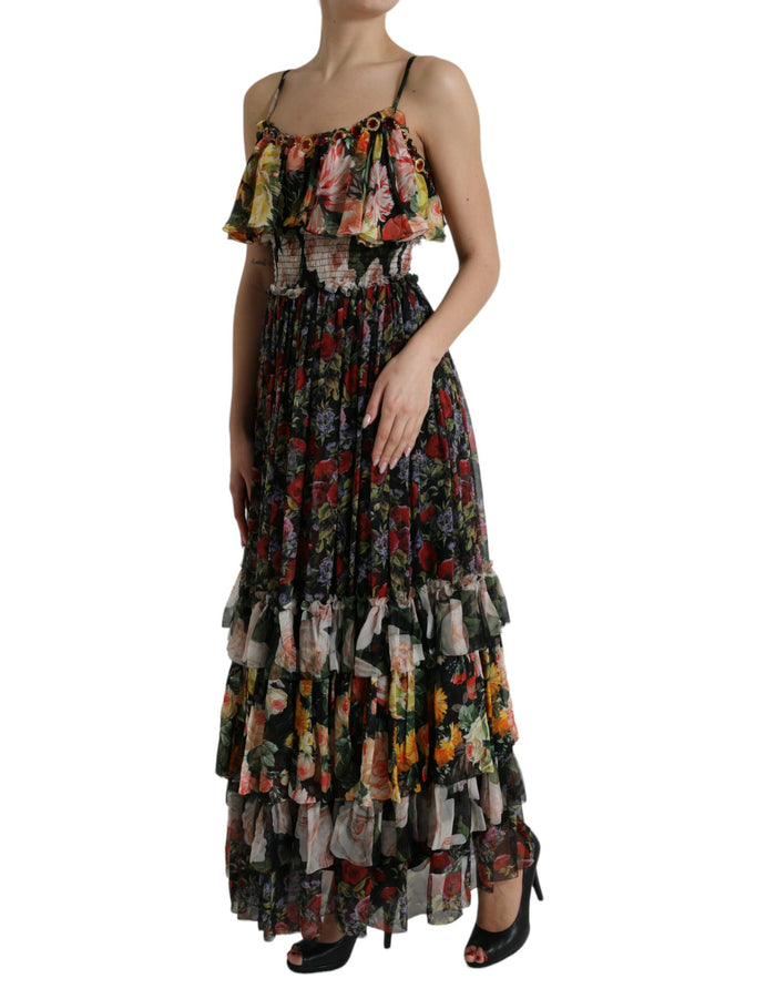 Dolce & Gabbana 100% Silk (main) maxi dress in multicolor — view 2