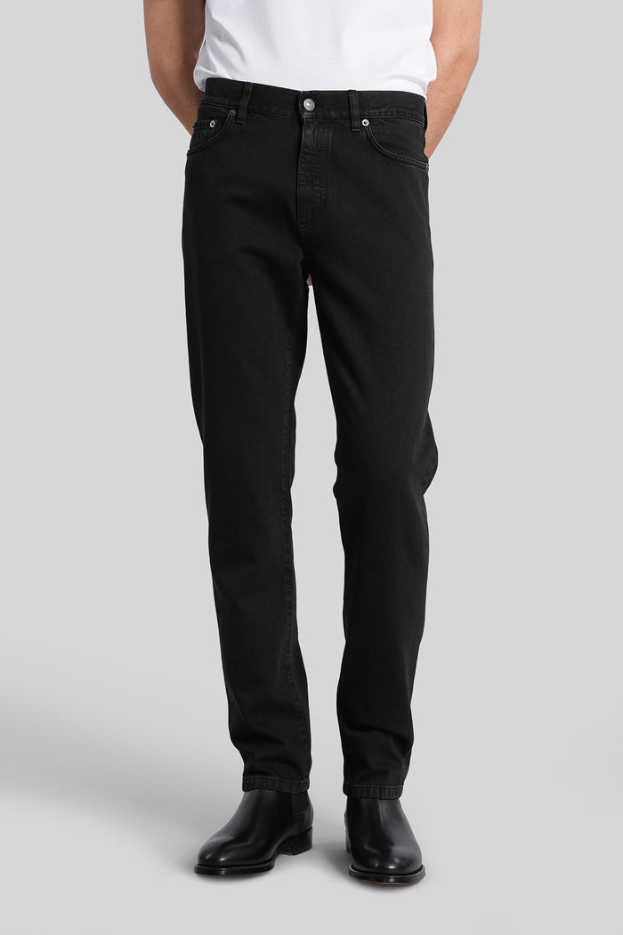 Jeans in black denim Abbigliamento