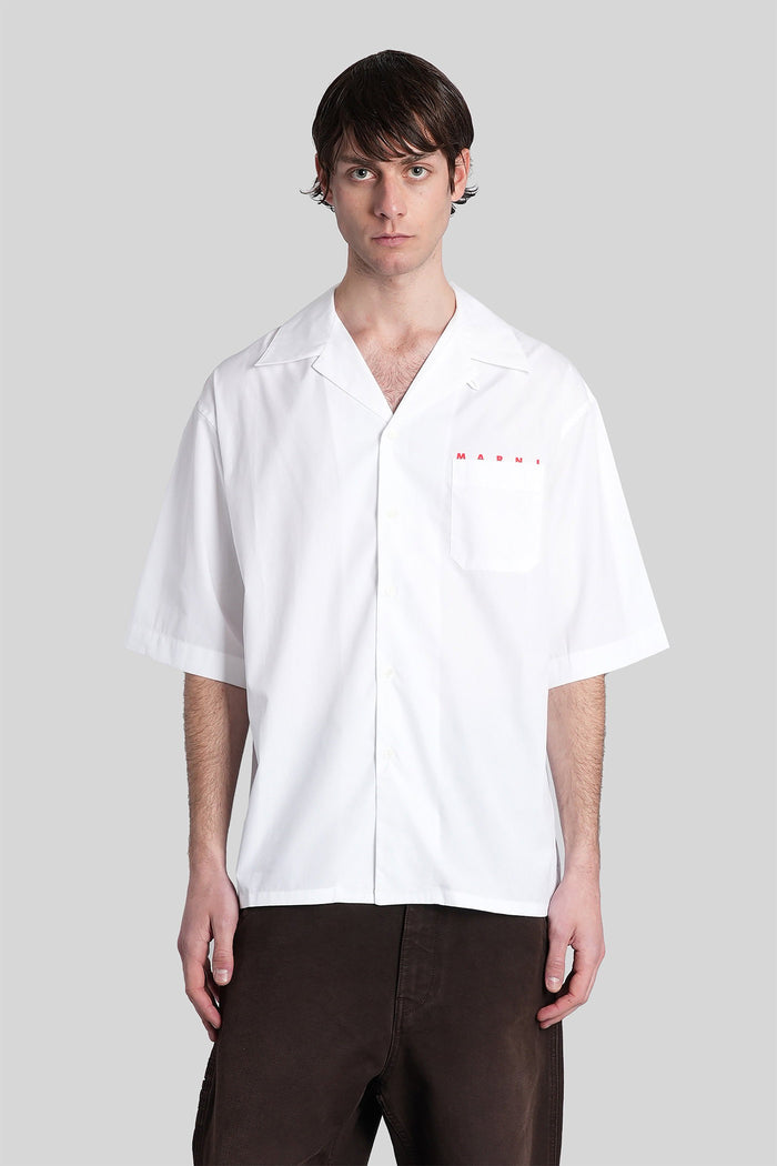 Shirt White Cotton Abbigliamento