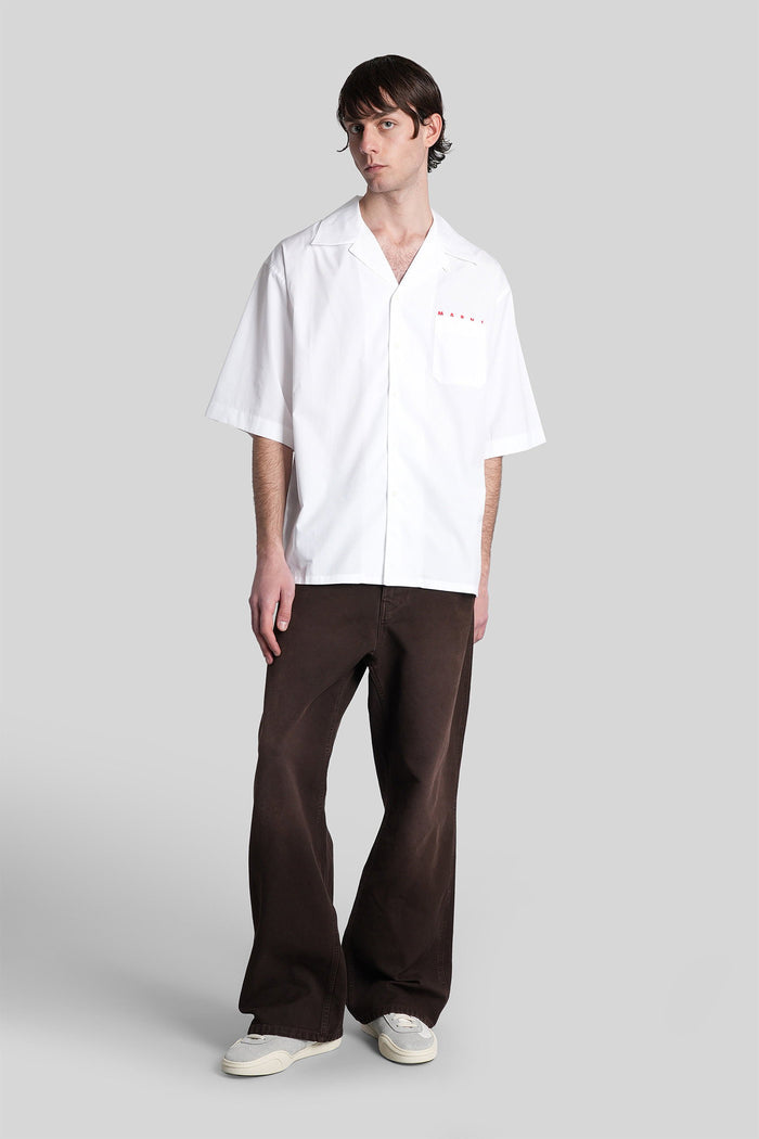Shirt White Cotton Abbigliamento
