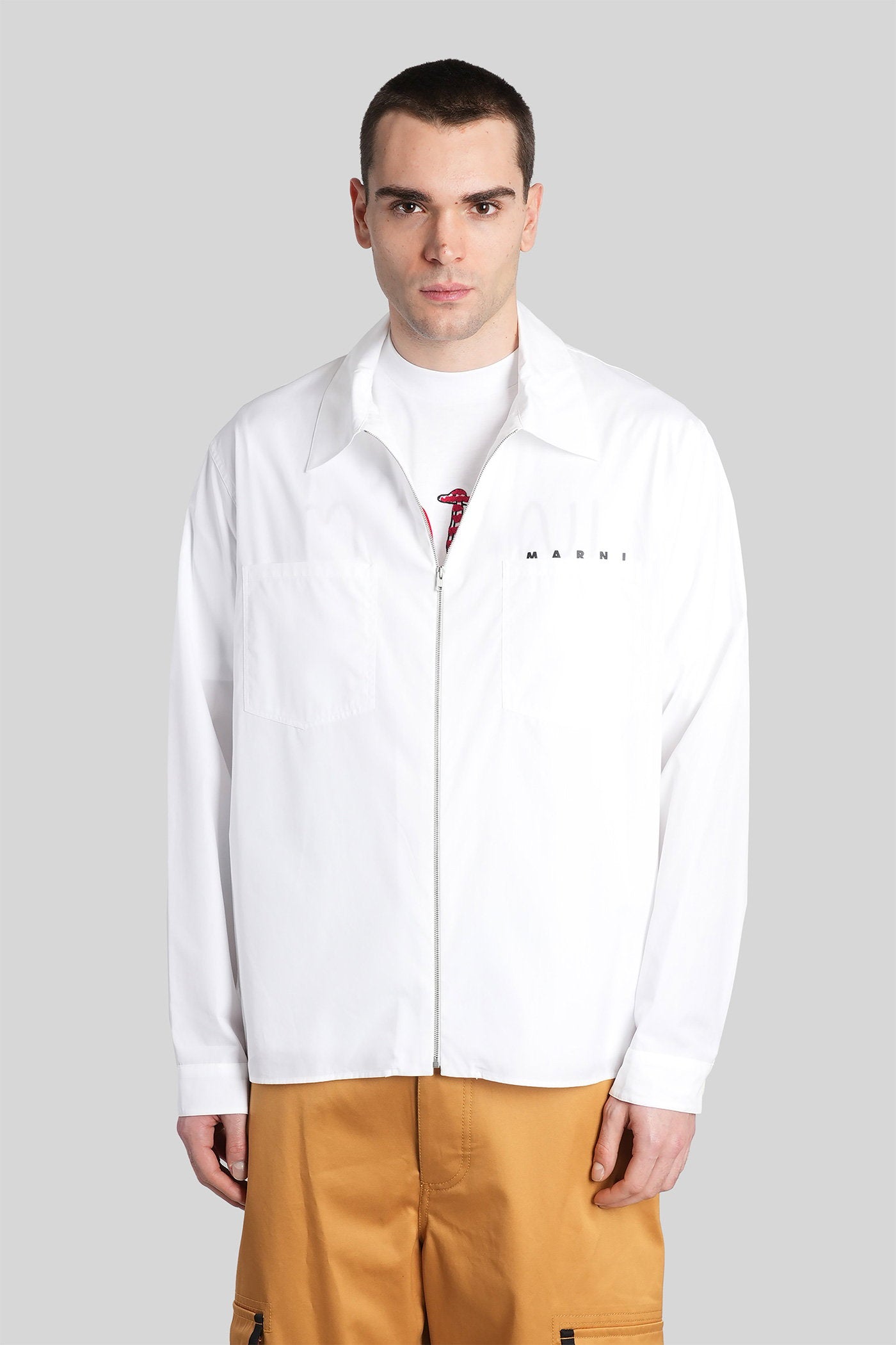 Shirt White Cotton Abbigliamento