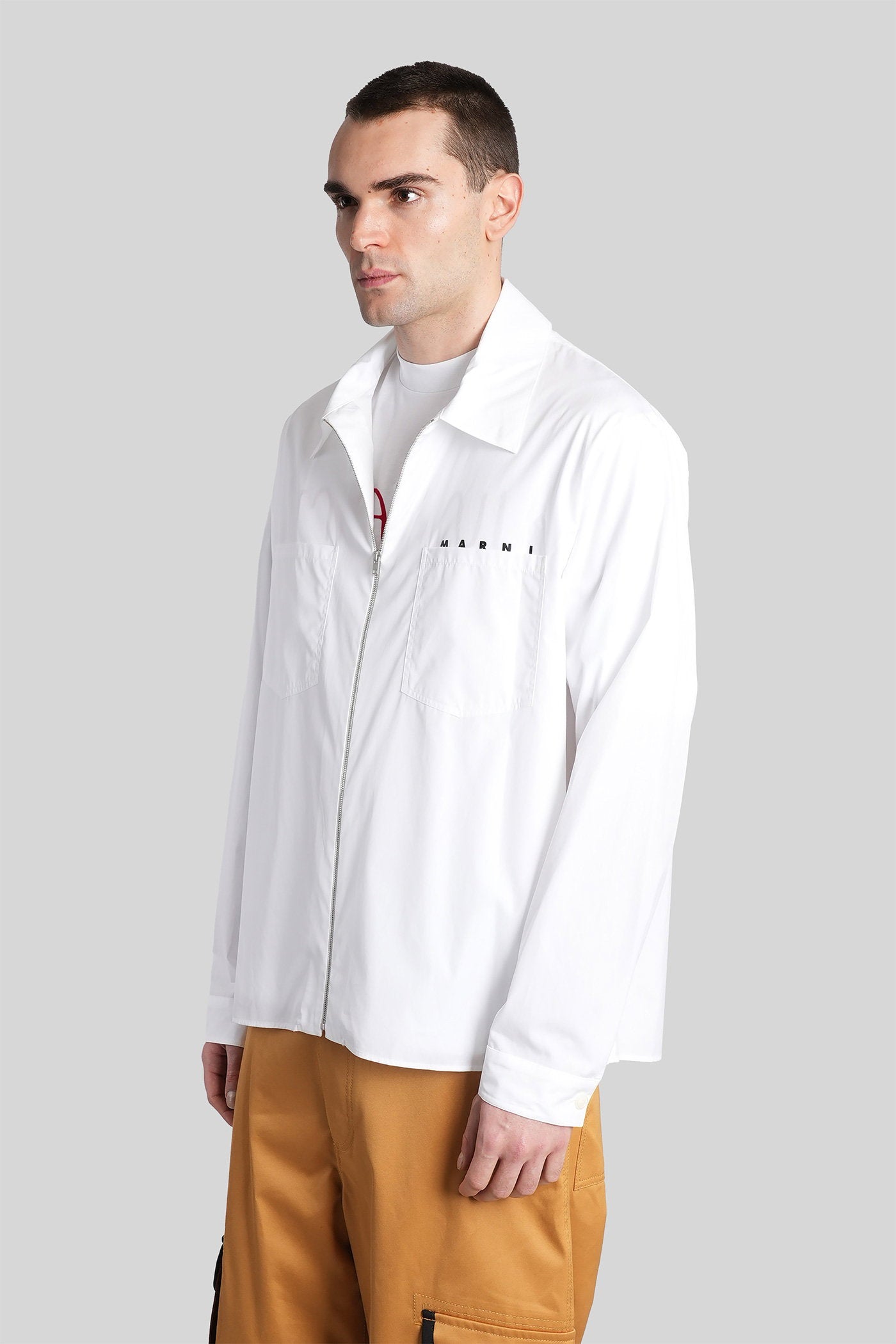Shirt White Cotton Abbigliamento