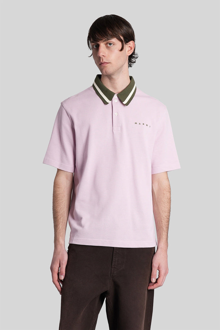 Polo Rose-Pink Cotton Abbigliamento