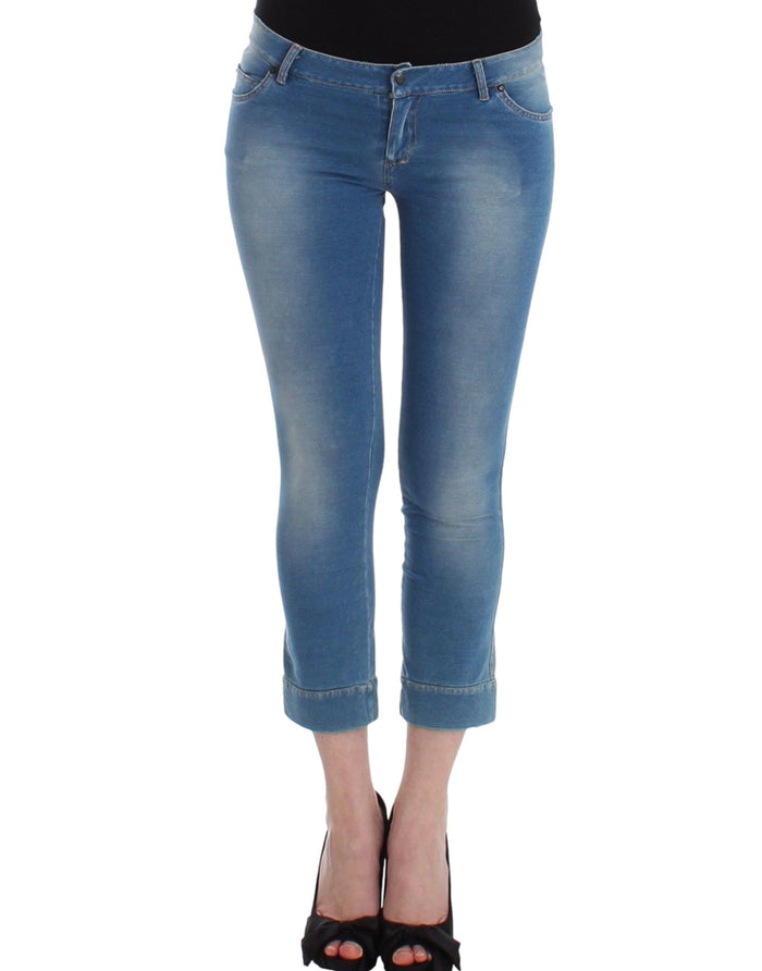 Ermanno Scervino 65% cotton jeans in blue