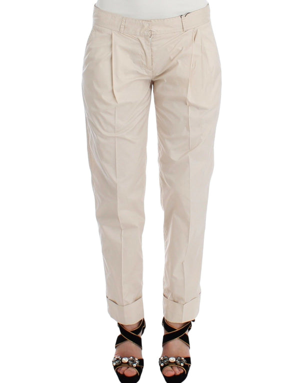 Ermanno Scervino nylon chinos in beige