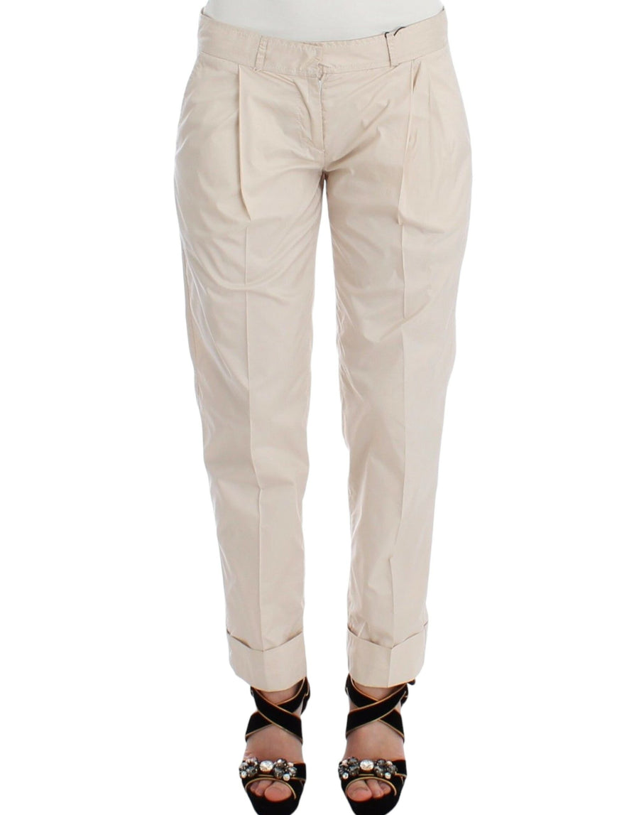 Ermanno Scervino nylon chinos in beige