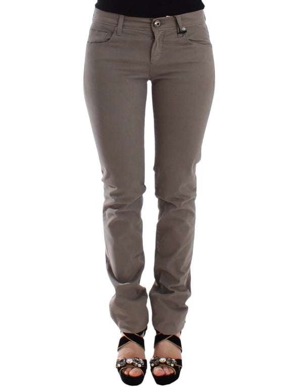 Ermanno Scervino 97% cotton jeans in beige