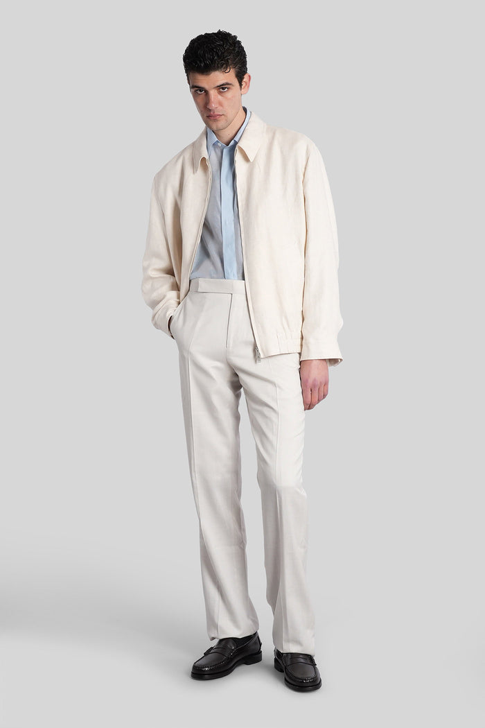 Shirt in cyan silk Abbigliamento