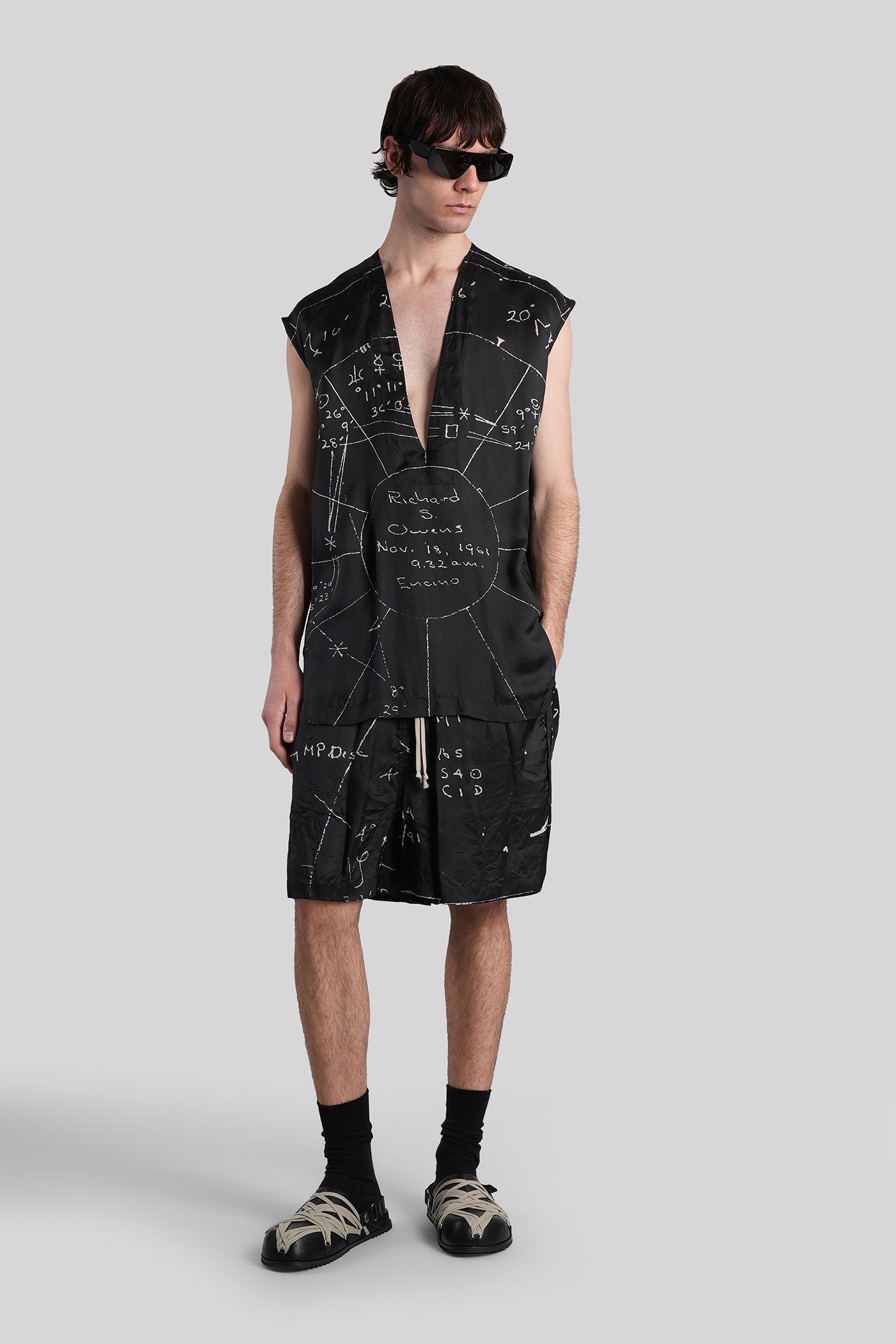 Cropped Flightsuit Tank Top Black Viscose Abbigliamento