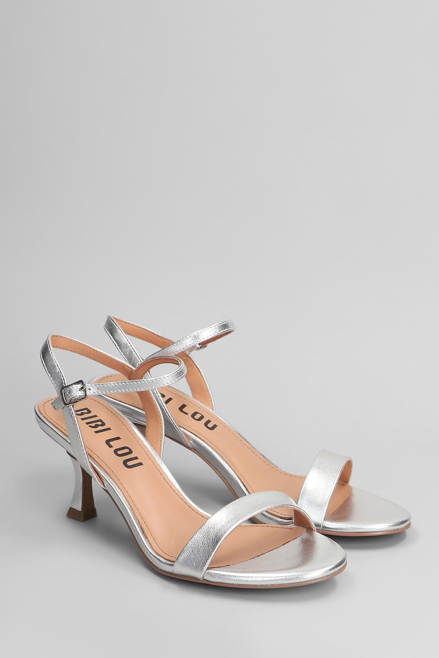 Lotus 70 Sandals Silver Leather Scarpe