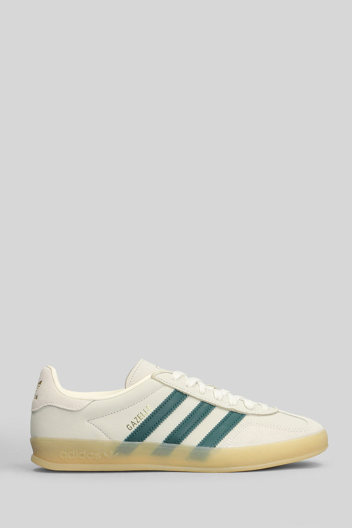 Gazelle Indoor Sneakers in white suede and leather Scarpe