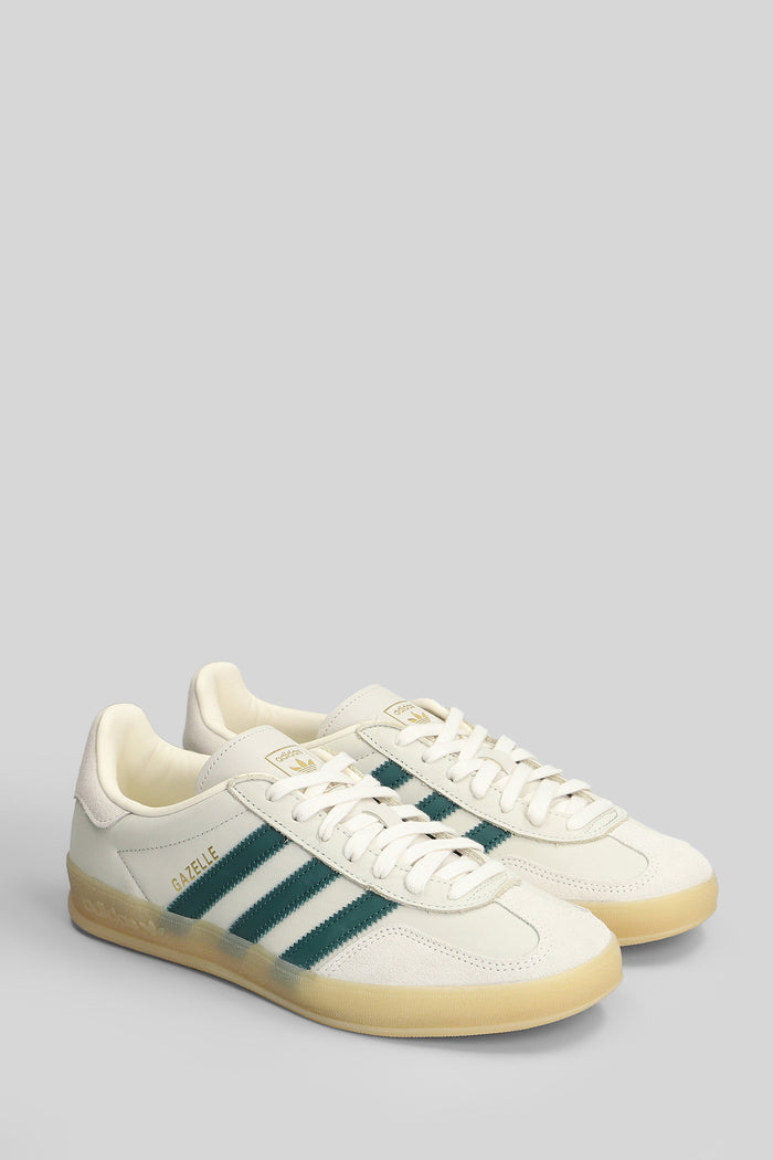 Gazelle Indoor Sneakers in white suede and leather Scarpe