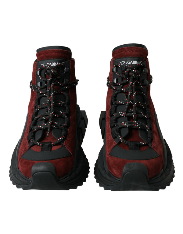Dolce & Gabbana Leather high-top sneaker in red