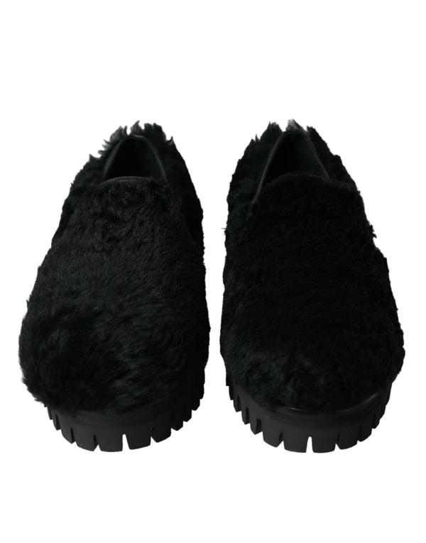 Dolce & Gabbana 83% Lamb loafer in black