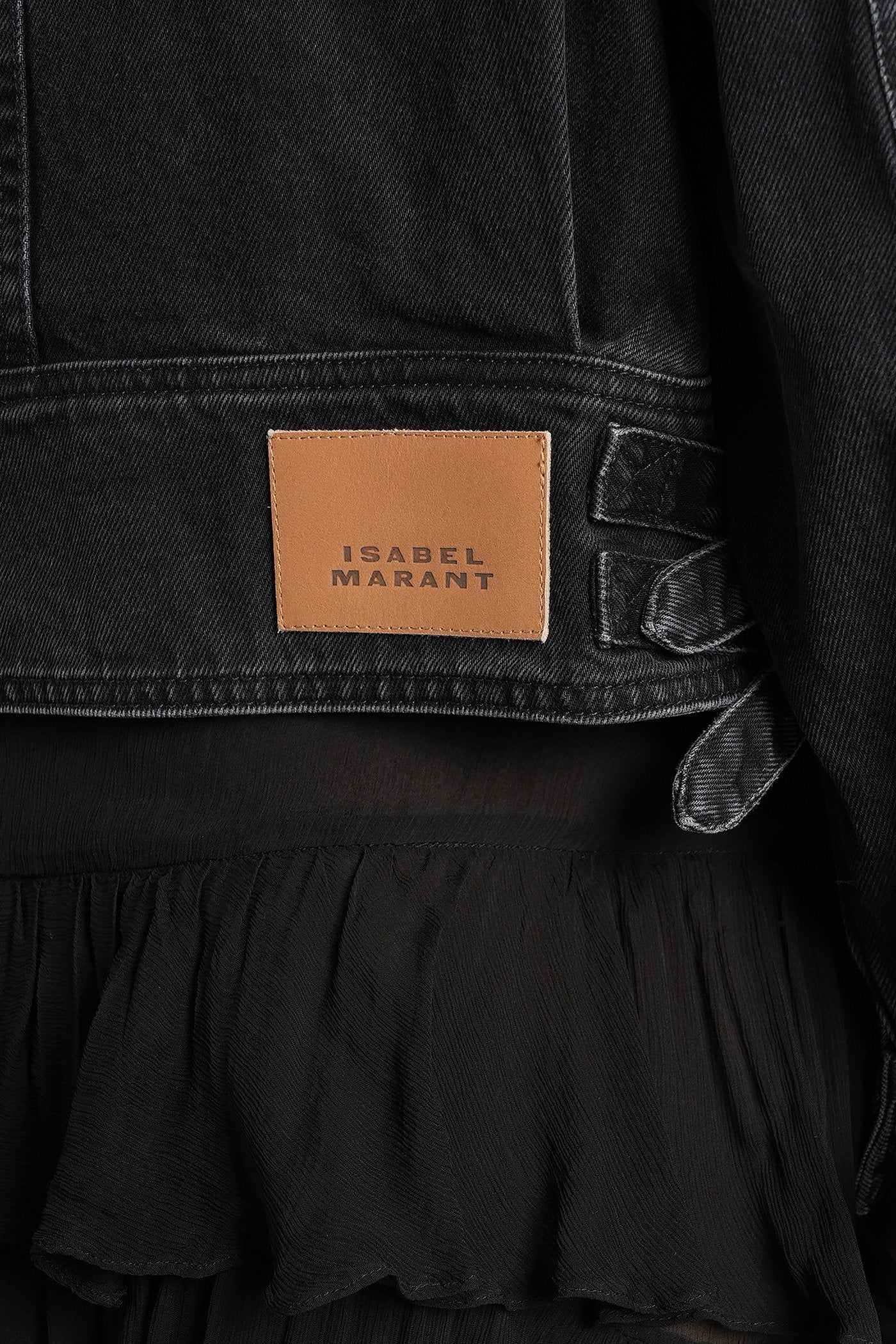 Joseline Denim Jackets Black Cotton Abbigliamento
