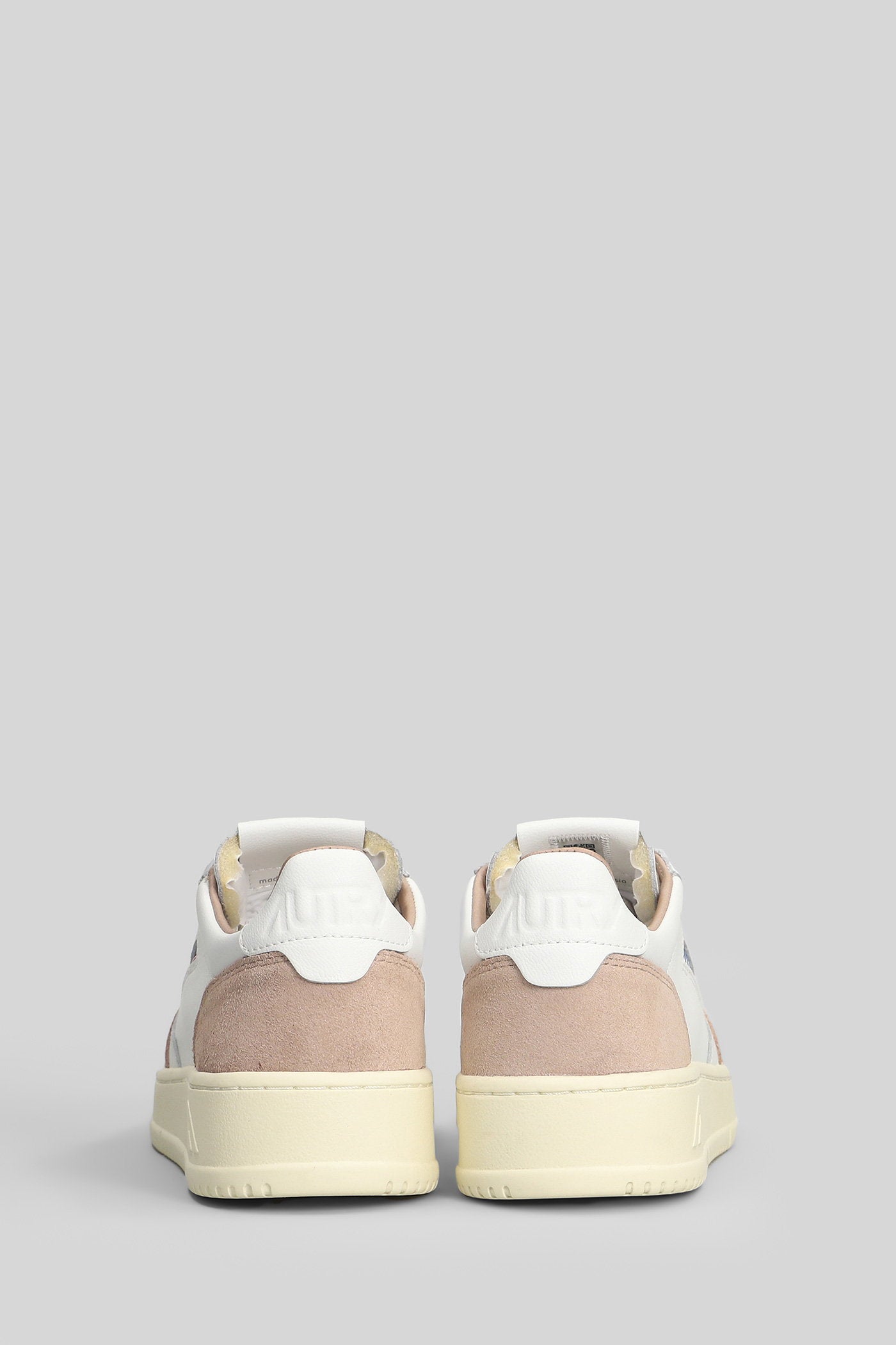 Medalist Low Sneakers White Suede And Leather Scarpe